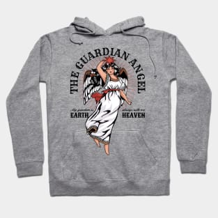 Vintage Guardian Angel Earth and Heaven Hoodie